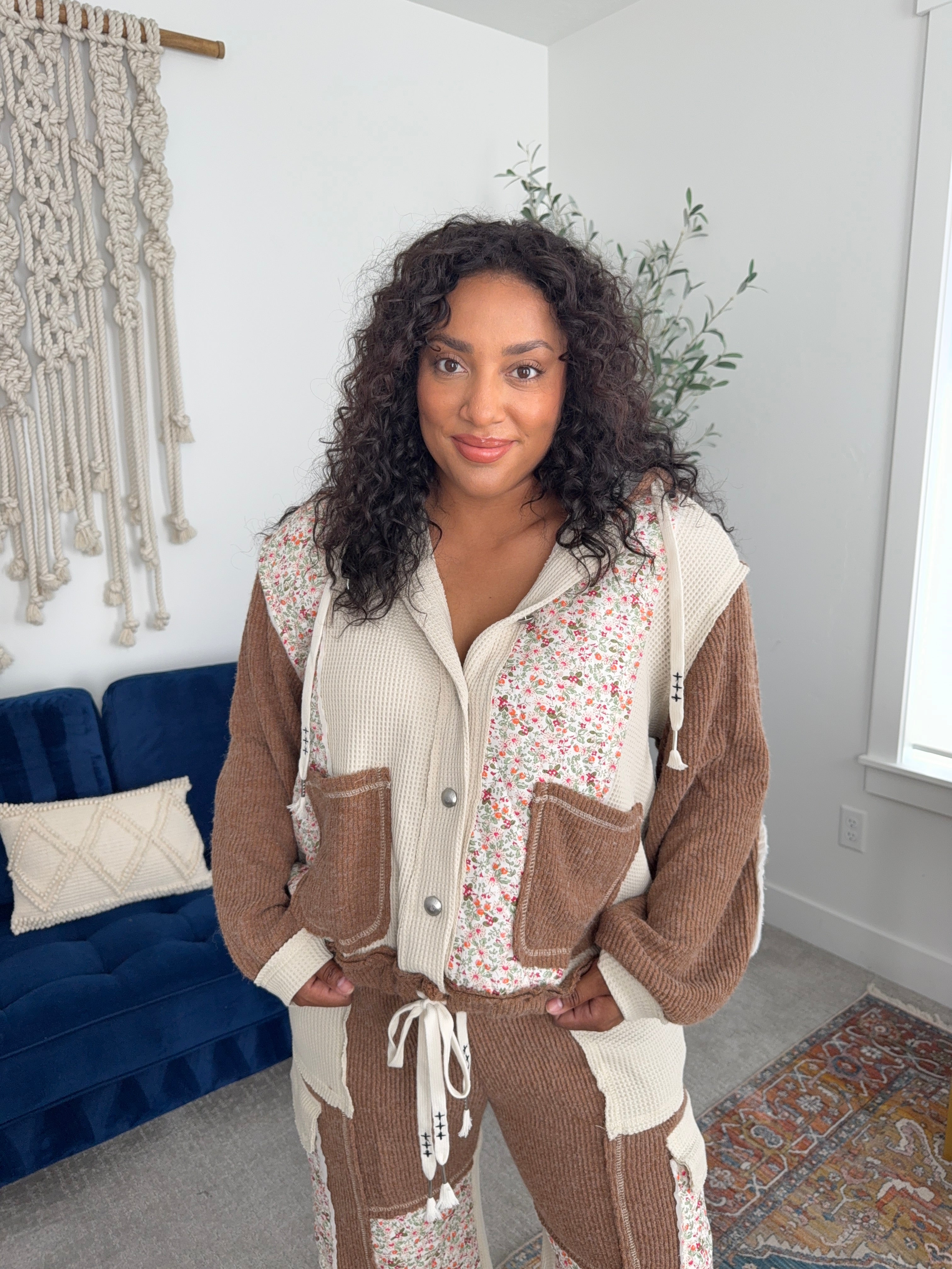 Quilted Coffee Quilted sweater