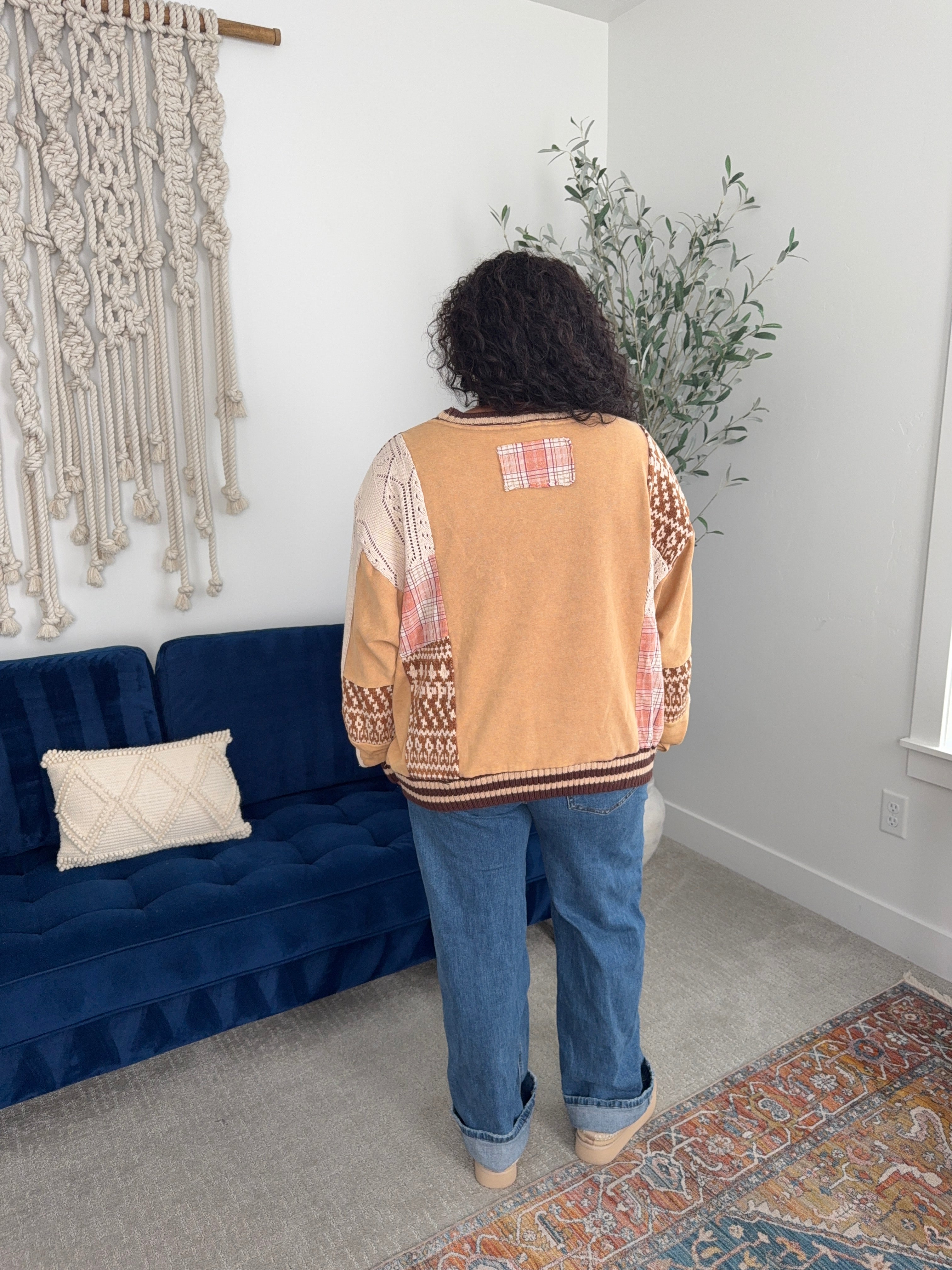 Women's Oli & Hali Mixed Media Sweater
